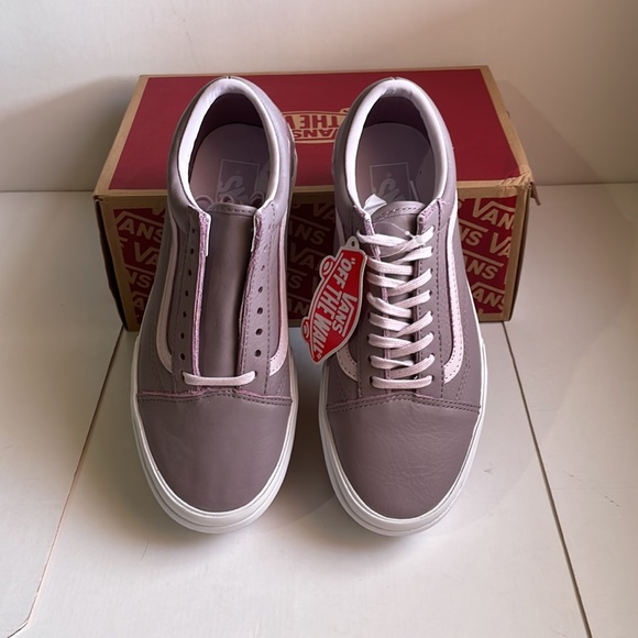 Vans Old Skool Stacked platform (Tumbled Lthr) Prpdv/trwht - Picture 2 of 9